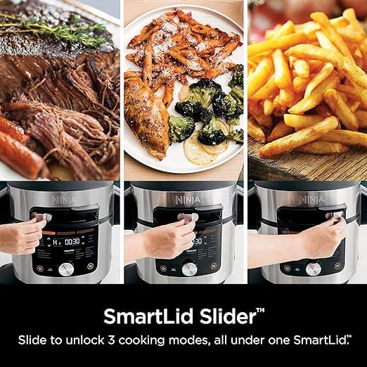 Ninja Foodi Pressure Cooker Air Fryer Combo Ad from Amazon