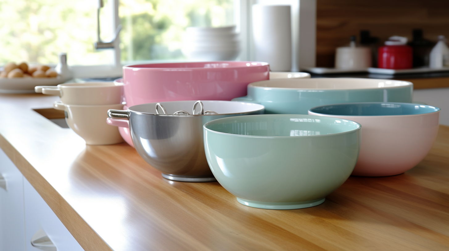 mixing bowls in various sizes 
