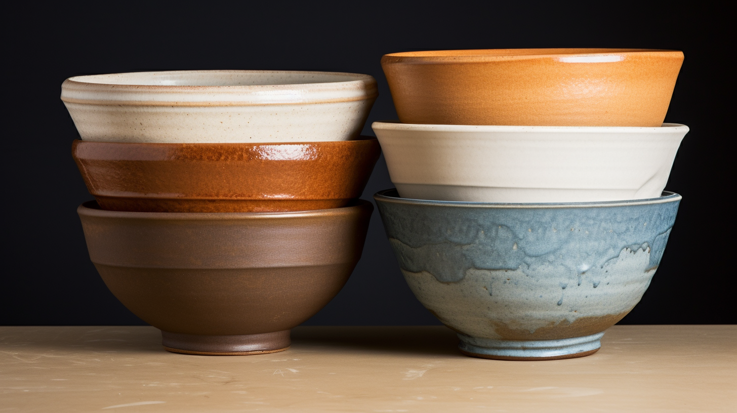 Vintage stoneware mixing bowls