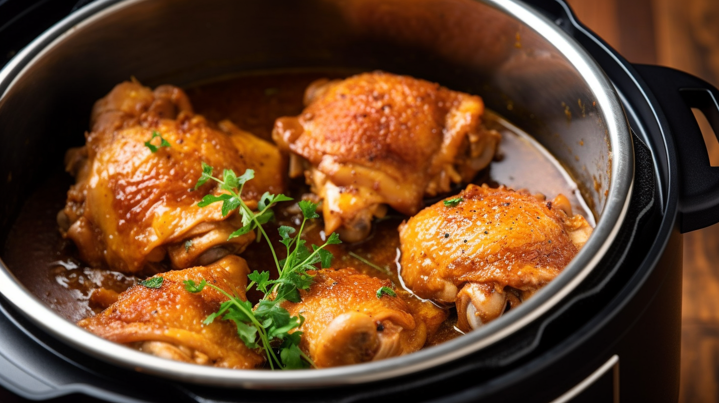 chicken thighs in a pressure cooker