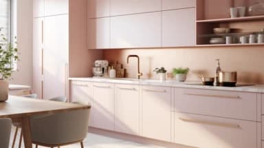 Pink Cabinets