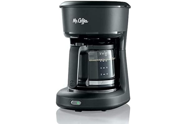 Mr. Coffee 2129512, 5-Cup Mini Brew Switch Coffee Maker, Black