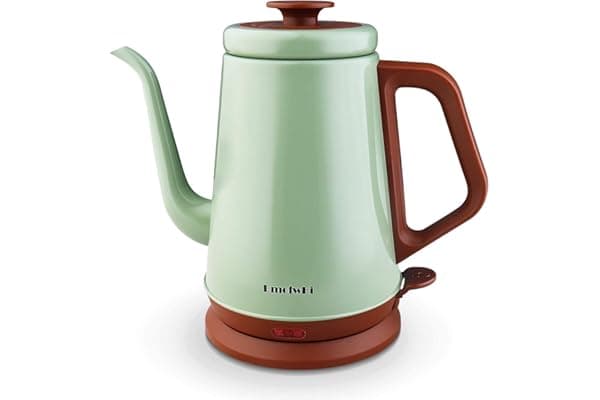 DmofwHi Gooseneck Electric Kettle(1.0L), 100% Stainless Steel BPA Free Classic Pour Over Coffee Kettle | Tea Kettle - Green