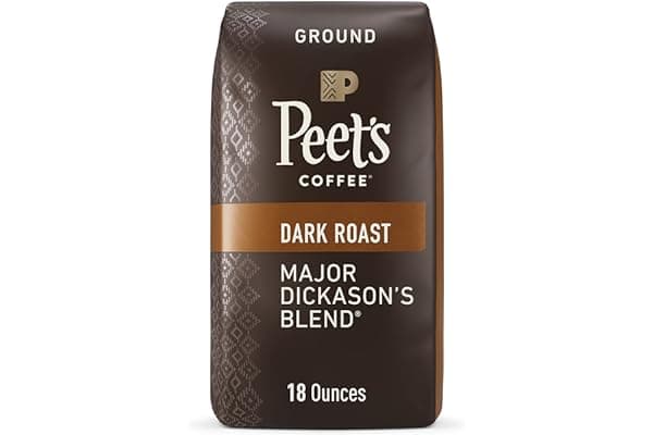 Peet's Coffee, Dark Roast Ground Coffee - Major Dickason's Blend 18 Ounce Bag