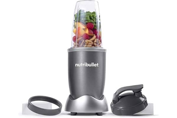 NutriBullet NBR-0601WM 600W Nutrient Extractor, 6pcs, Gray (Renewed)
