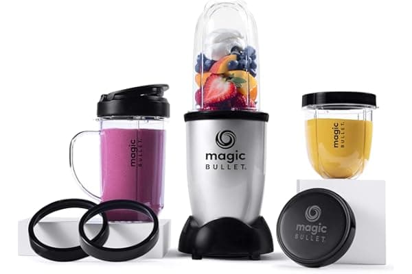 Magic Bullet Blender, Small, Silver, 11 Piece Set