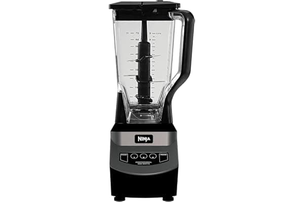 Ninja NJ601AMZ Professional Blender with 1000-Watt Motor & 72 oz Dishwasher-Safe Total Crushing Pitcher for Smoothies, Shakes & Frozen Drinks, Black