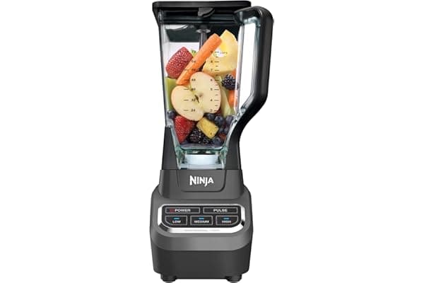 Ninja BL610 Professional 72 Oz Countertop Blender with 1000-Watt Base and Total Crushing Technology for Smoothies, Ice and Frozen Fruit, Black, 9.5 in L x 7.5 in W x 17 in H