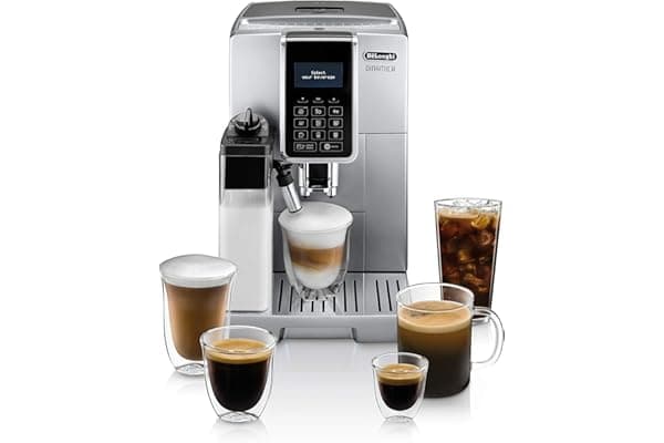 De'Longhi ECAM35075SI Dinamica with LatteCrema Fully Automatic Espresso Machine, Silver