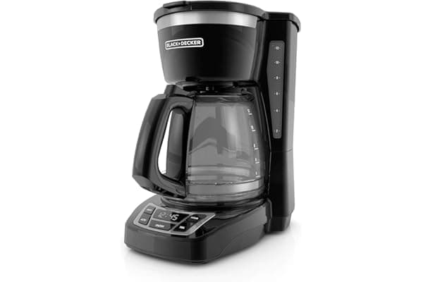 Black+Decker CM1160B 12-Cup Programmable Coffee Maker, Black/Stainless Steel