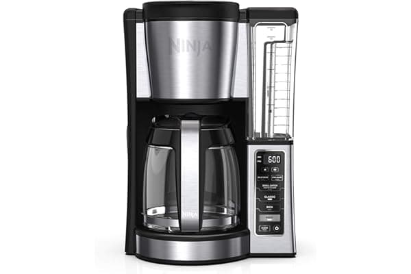 Ninja CE251 Programmable Brewer, with 12-cup Glass Carafe, Black and Stainless Steel Finish