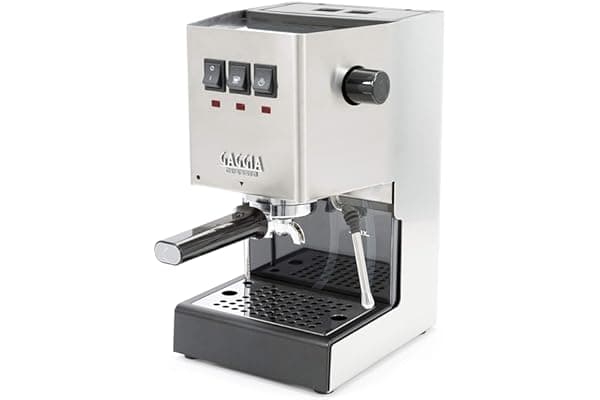 Gaggia RI9380/46 Classic Pro Espresso Machine, Solid, Brushed Stainless Steel