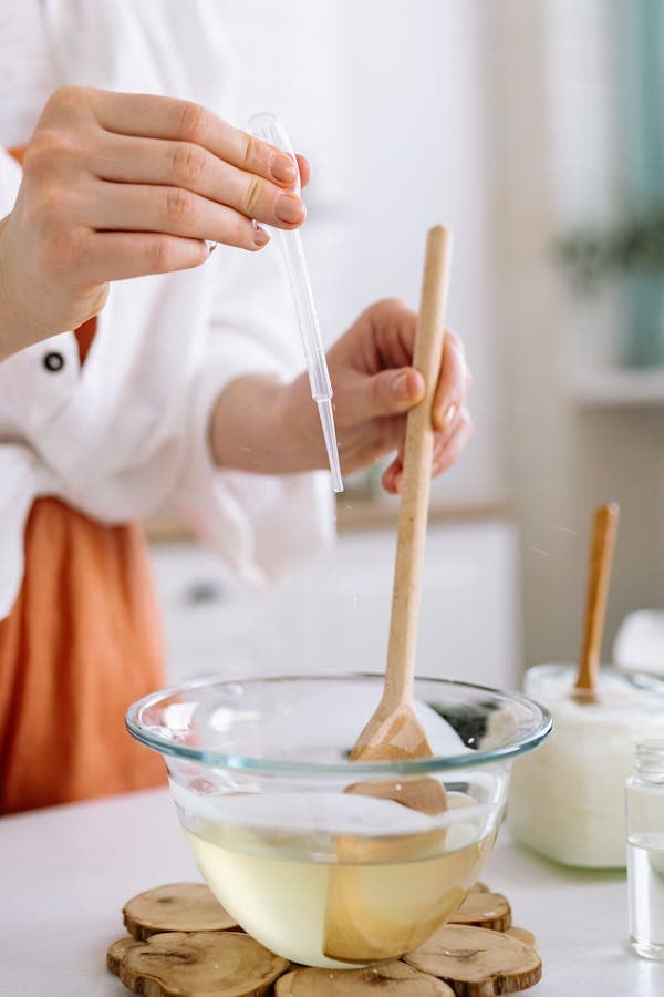 Get it just right with glass mixing bowl