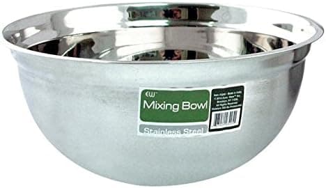 Euro-Ware Mixing Bowl, 5 Quart, Stainless Steel