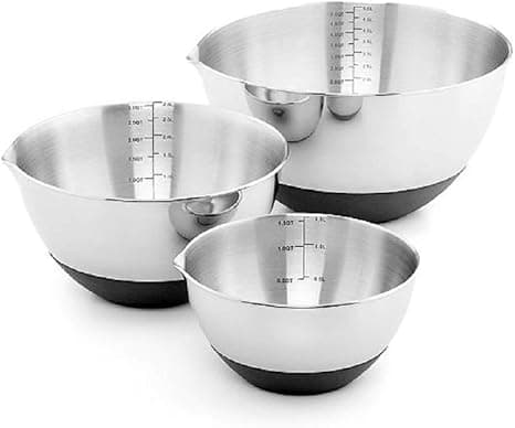 Amazon image Martha Stewart Stainless Steel Mixing Bowl set