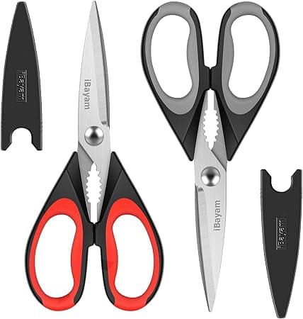 Choice 3 3/4 Stainless Steel All-Purpose Kitchen Shears with Polypropylene  Handles