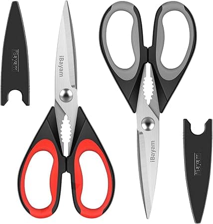 Kitchen Shears with Blade Cover, Stainless Steel Scissors for Herbs, C –  Spring Chef