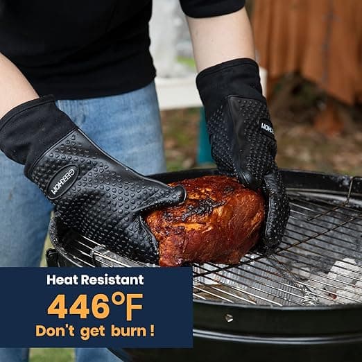 amazon image GEEKHOM BBQ Gloves