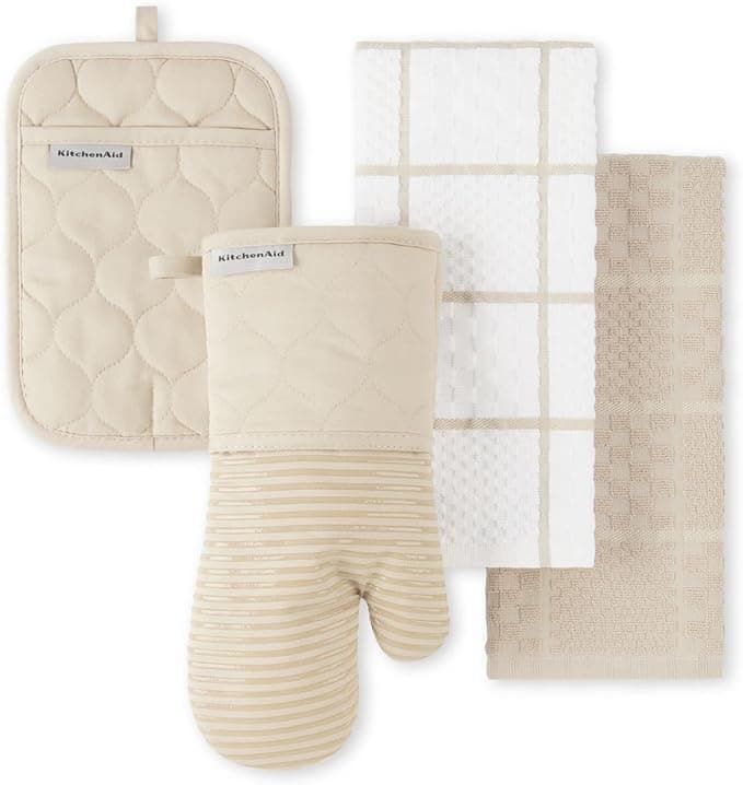 KitchenAid Onion Quilt KT OM PH Kitchen Towel, Oven Mitt & Potholder Set