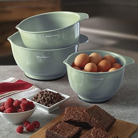 Amazon image green KitchenAid mixing bowls