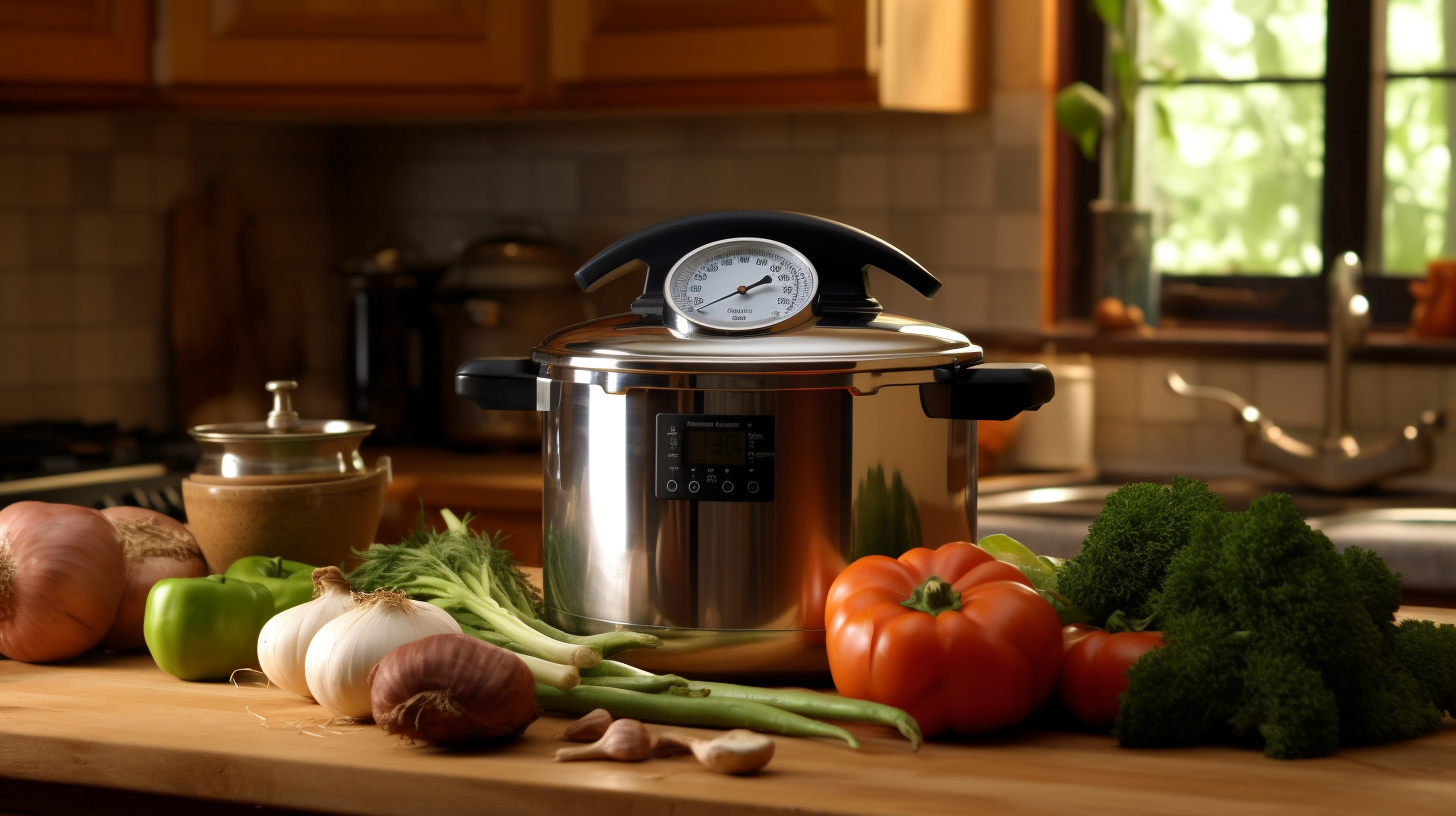 pressure cooker ready for dinner