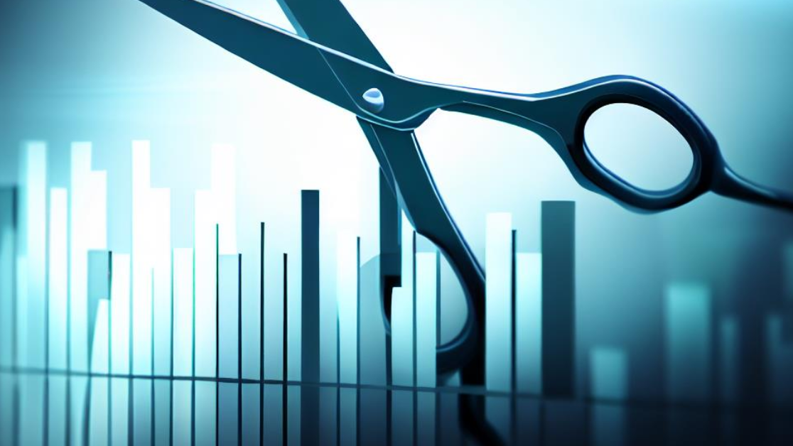 Scissors trending on a graph